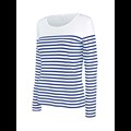 Striped White/Navy