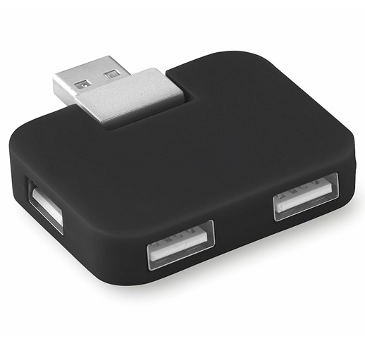 SQUARE - 4 PORT USB HUB 