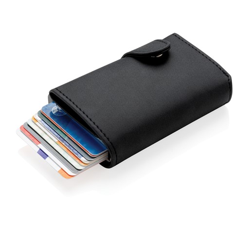 STANDARD ALUMINIUM RFID CARDHOLDER WITH PU WALLET