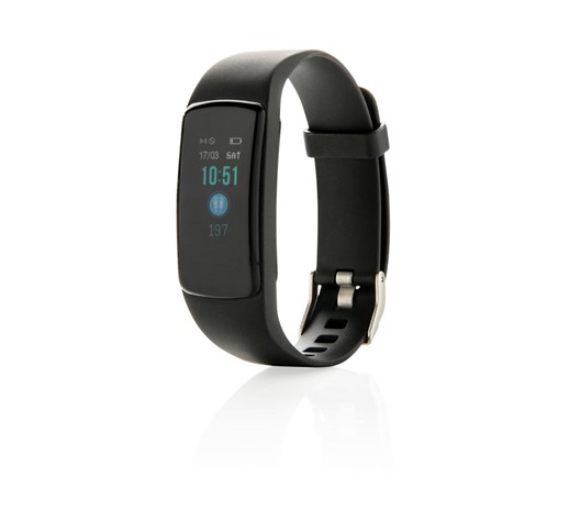 STAY FIT ACTIVITY-TRACKER MIT HERZFREQUENZMESSUNG, SCHWARZ