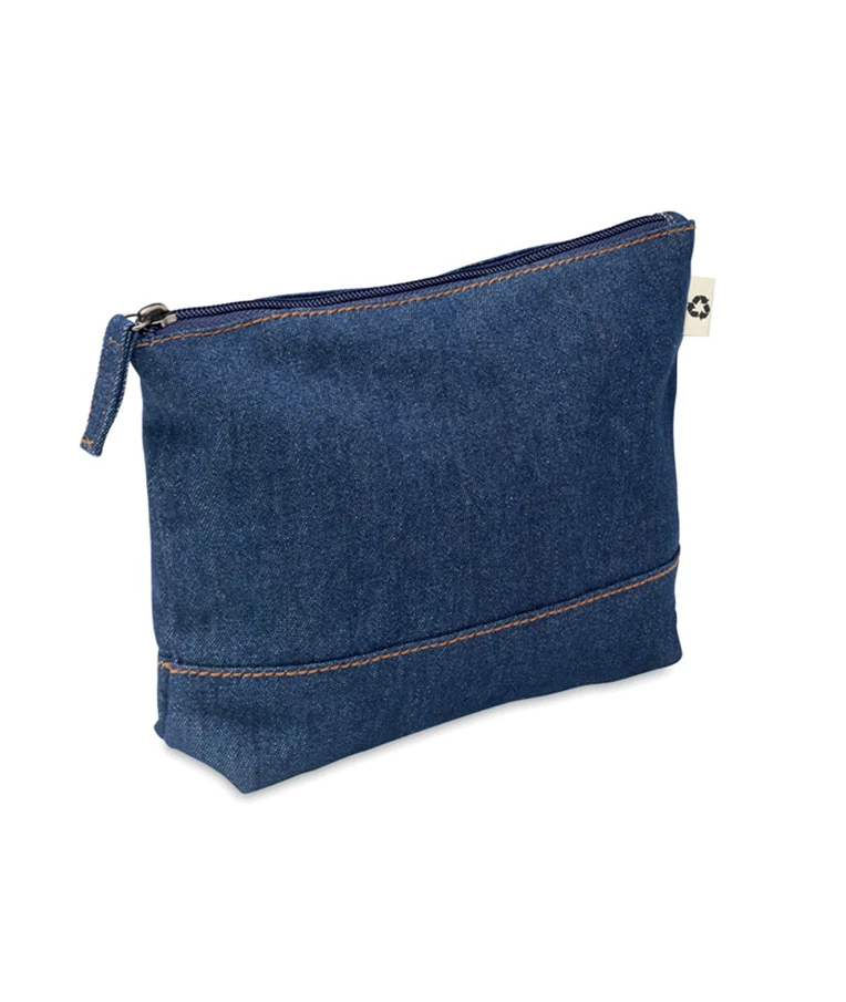 Style pouch recycled denim case, Cosmetic kits, Beauty