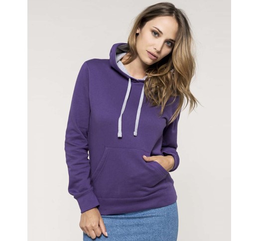 SWEAT-SHIRT CAPUCHE CONTRASTÉE FEMME KARIBAN