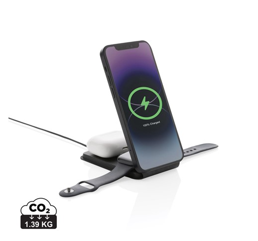 SWISS PEAK 15W 3-IN-1 MAGNETISCHER WIRELES CHARGER AUS RPU