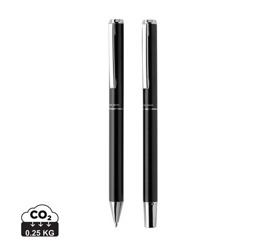 SWISS PEAK CEDAR RCS CERTIFIED RECYCLED ALUMINUM PEN SET