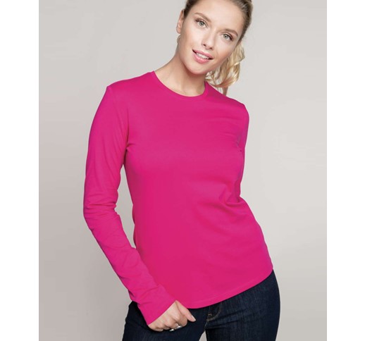 T-SHIRT COL ROND MANCHES LONGUES FEMME KARIBAN