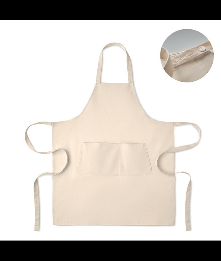 TABLIER EN COTON BIO GAMMA COLOUR 240 G/M²