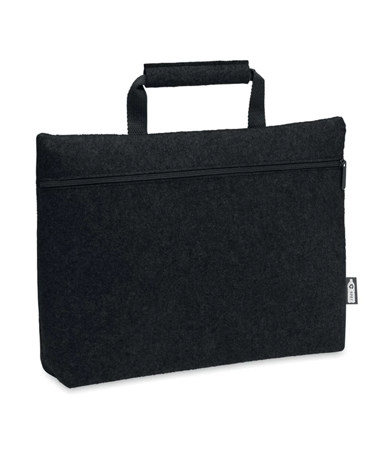 TAPLA RPET FELT ZIPPERED LAPTOP BAG