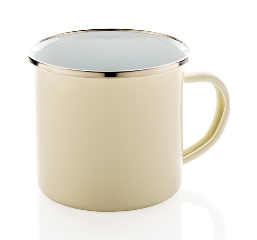 TASSE EN ÉMAIL, NOIR