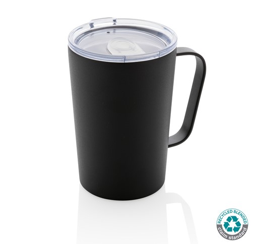TASSE MODERNE EN ACIER INOXYDABLE RECYCLÉ RCS AVEC COUVERCLE