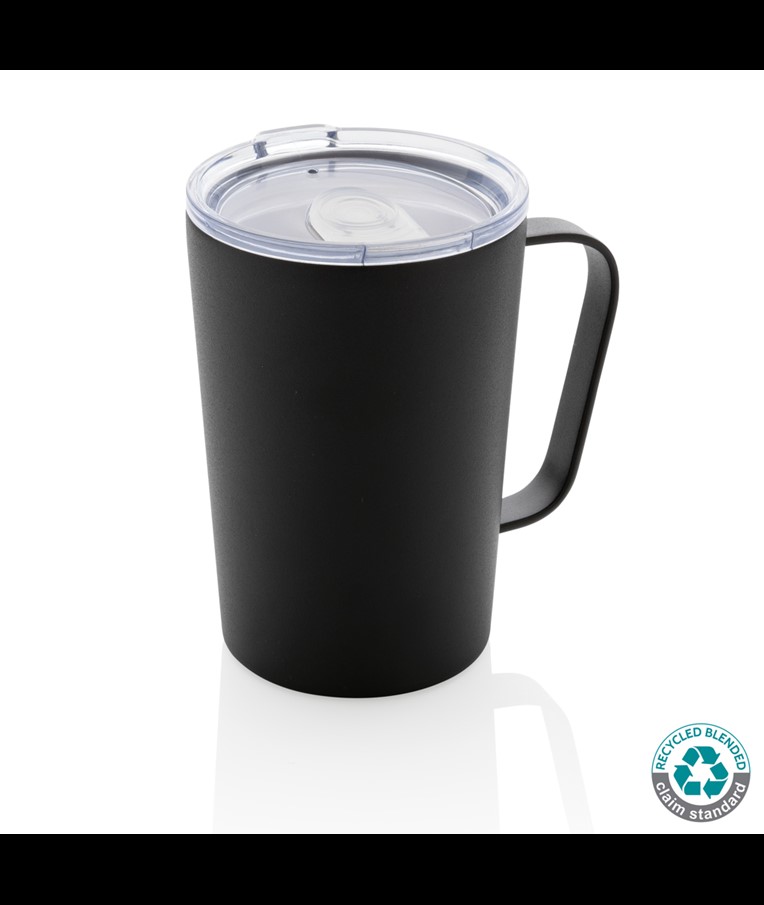 TAZA AL VACÍO RCS DE ACERO INOXIDABLE RECICLADO CON ASA