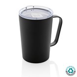 TAZA AL VACÍO RCS DE ACERO INOXIDABLE RECICLADO CON ASA
