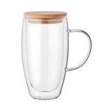 TAZA DE VIDRIO DE DOBLE PARED 450ML