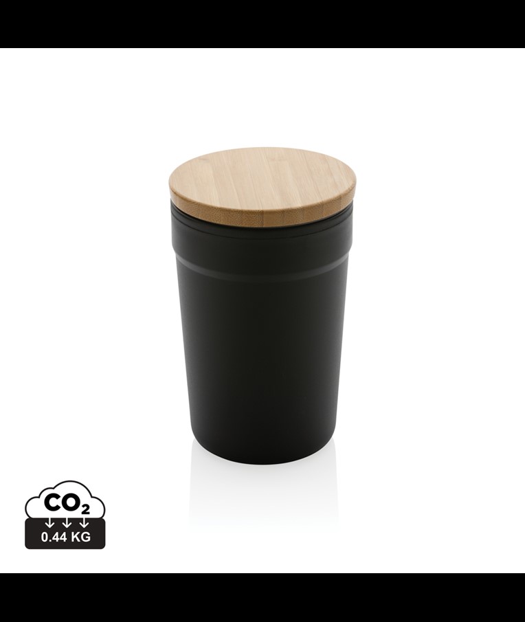 TAZA GRS RPP CON TAPA DE BAMBÚ