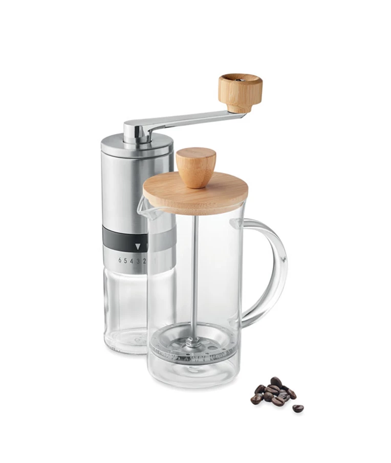 cafetiere and grinder set