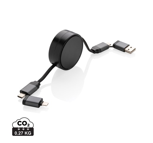 TERRA RCS RECYCLED ALUMINIUM RETRACTABLE 6 IN 1 CABLE