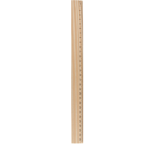 THREEO PINE WOOD RULER