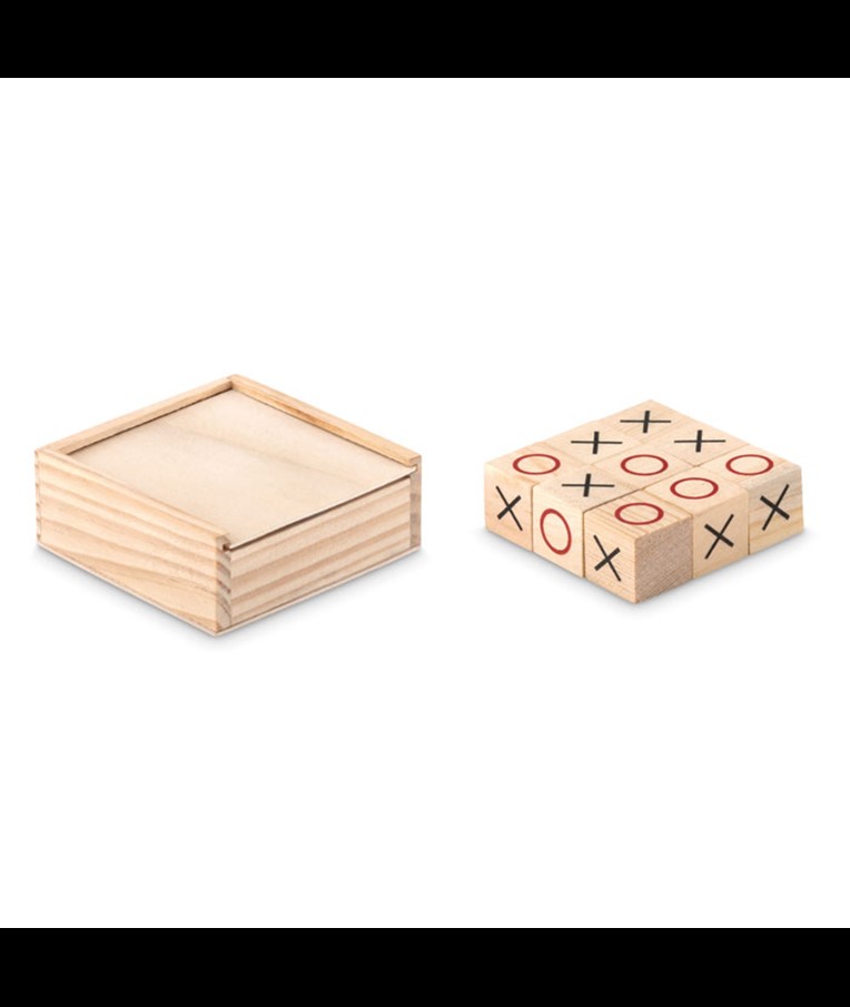 TIC TAC TOE - JUEGO TRES EN RAYA DE MADERA