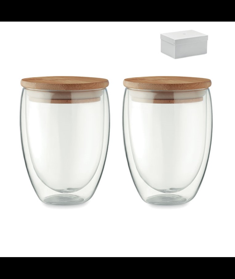 TIRANA SET - JUEGO 2 VASOS 350 ML EN CAJA