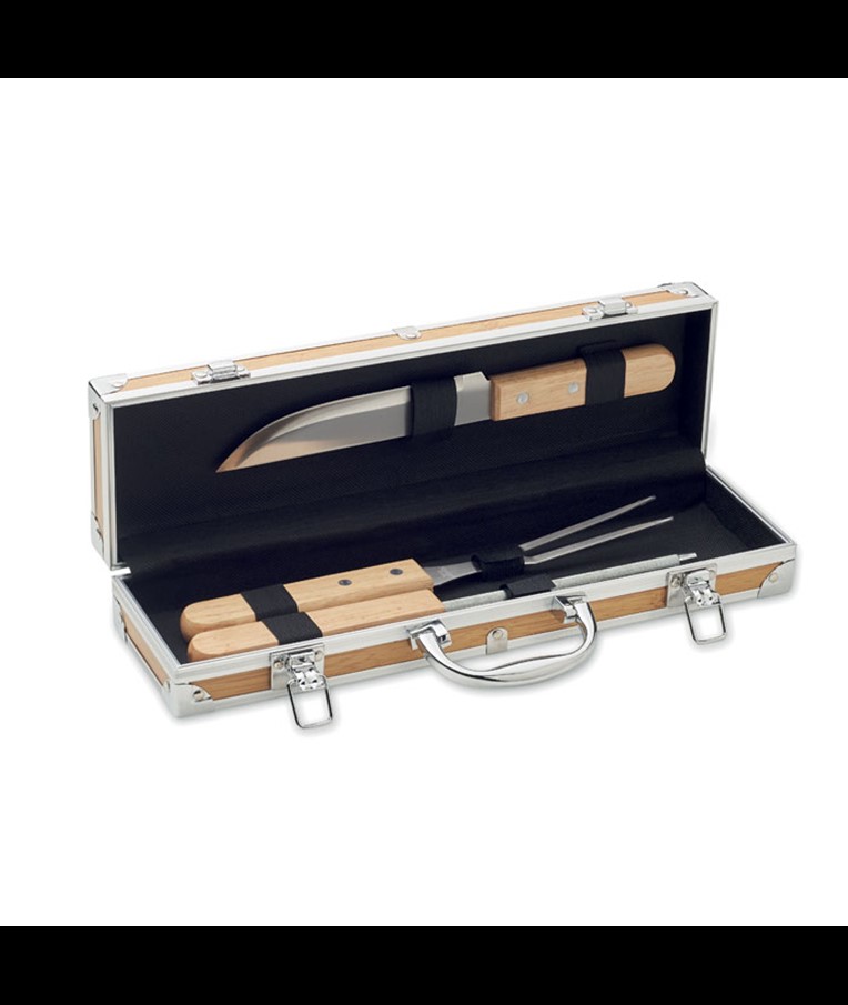 TOOLDERA - HERRAMIENTAS PARA BARBACOA DE ACERO INOXIDABLE