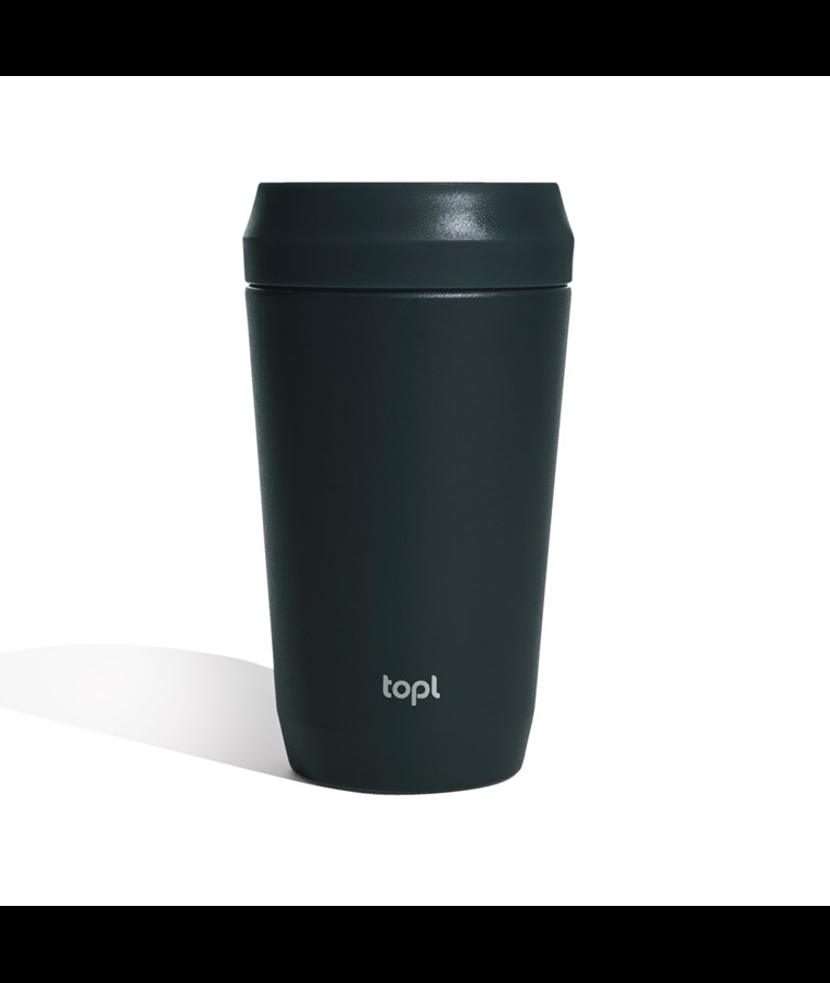 TOPL RECYCLED STEEL TO GO TUMBLER PATENTED 360 LID 354ML