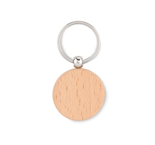 TOTY WOOD - ROUND WOODEN KEY RING