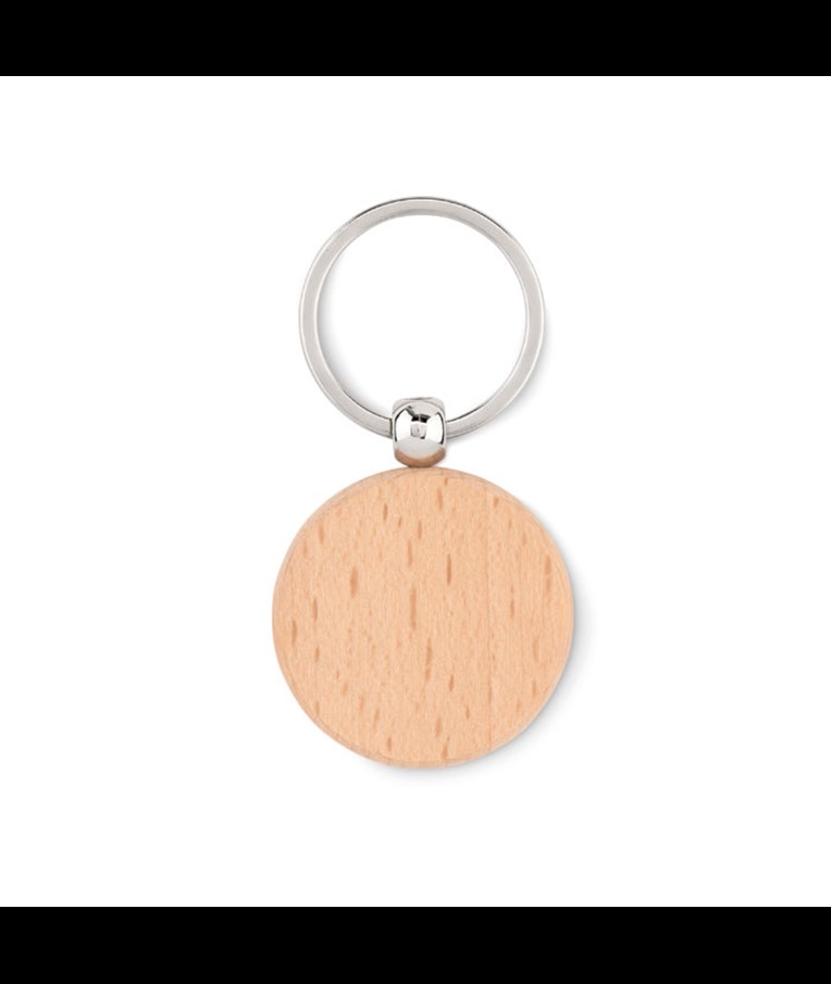 TOTY WOOD - ROUND WOODEN KEY RING