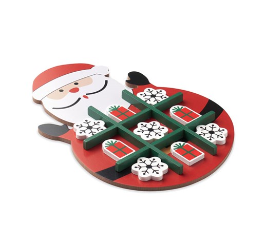 TRES EN RAYA DE MADERA NAVIDEÑO HOHOTOE