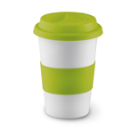TRIBECA - TAZA CERÁMICA Y TAPA SILICONA