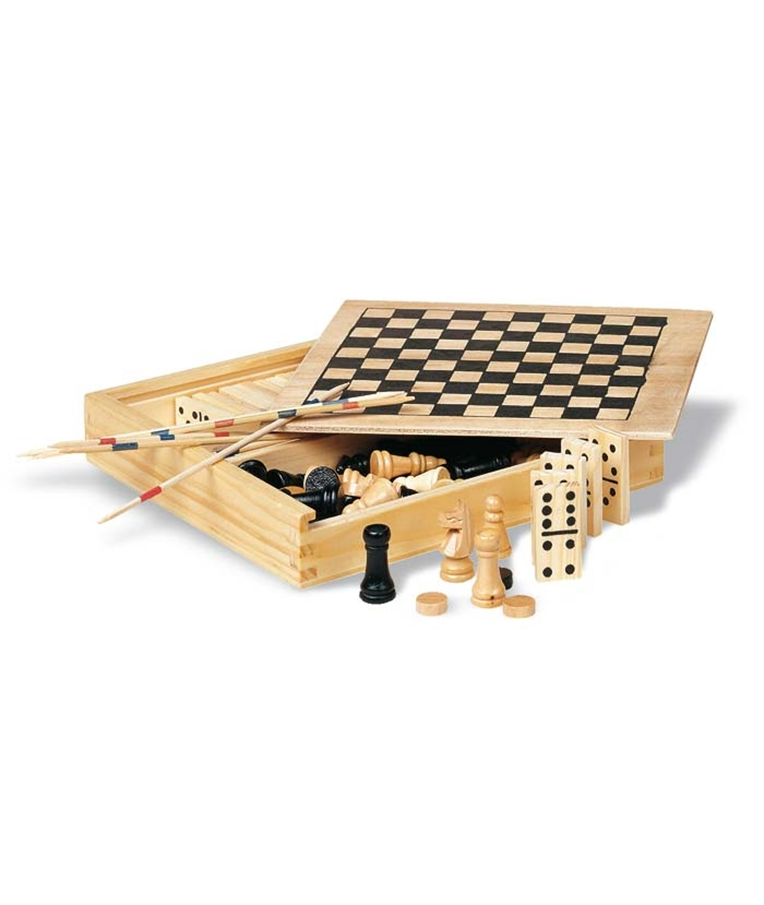 TRIKES - 4 GAMES IN WOODEN BOX 