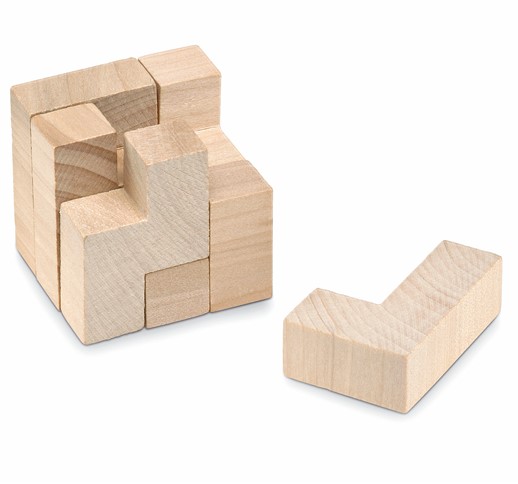TRIKESNATS - WOODEN PUZZLE IN COTTON POUCH 