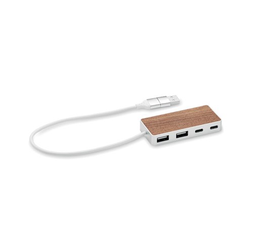 UBAH - HUB USB 4 PORTS 27,5 CM