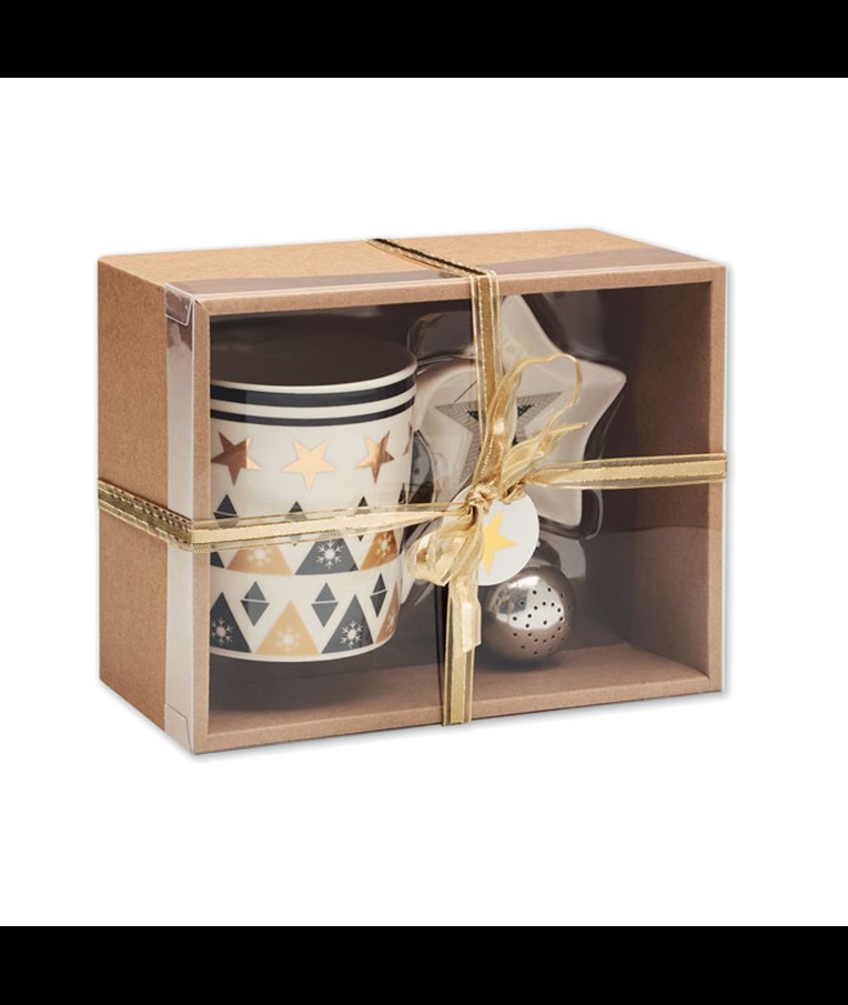 UNIQUE - TAZA, PLATO Y FILTRO EN CAJA