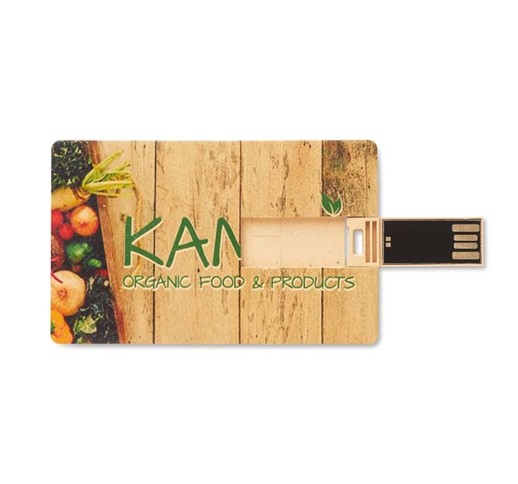 USB MEMORY STICK CREDIT CARD FROM STRAW/PP CASING