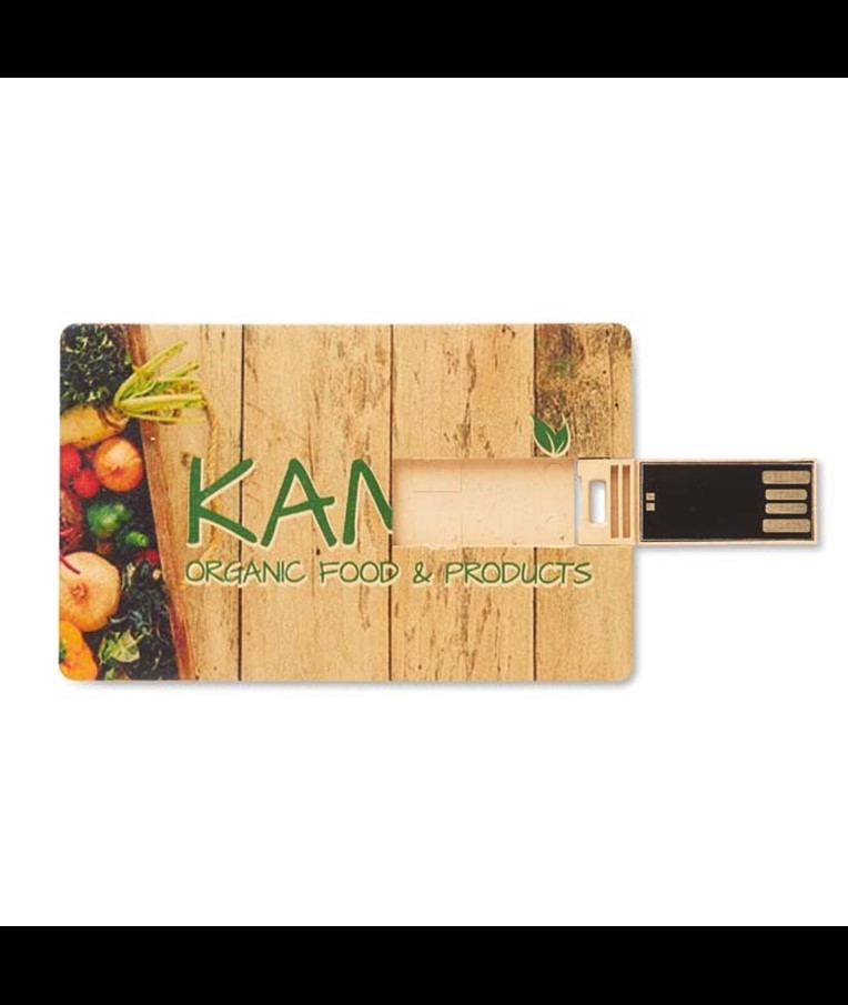 USB MEMORY STICK CREDIT CARD FROM STRAW/PP CASING