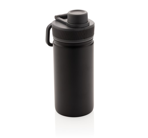 VACUUM STAINLESS STEEL BOTTLE WITH SPORTS LID 550ML