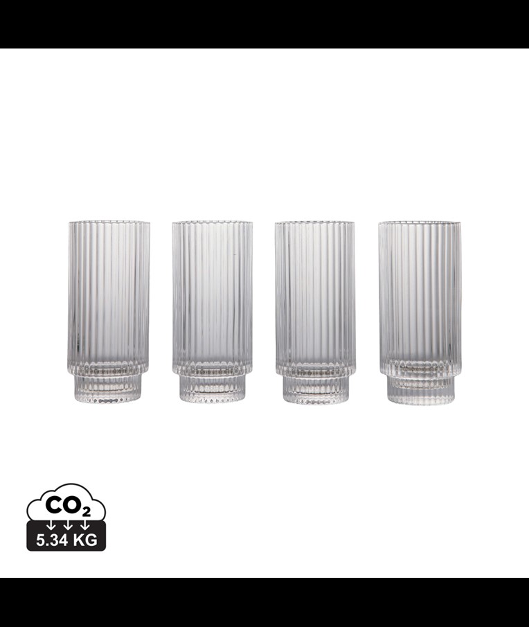 VASO ALTO VINGA YORK JUEGO DE 4 PIEZAS