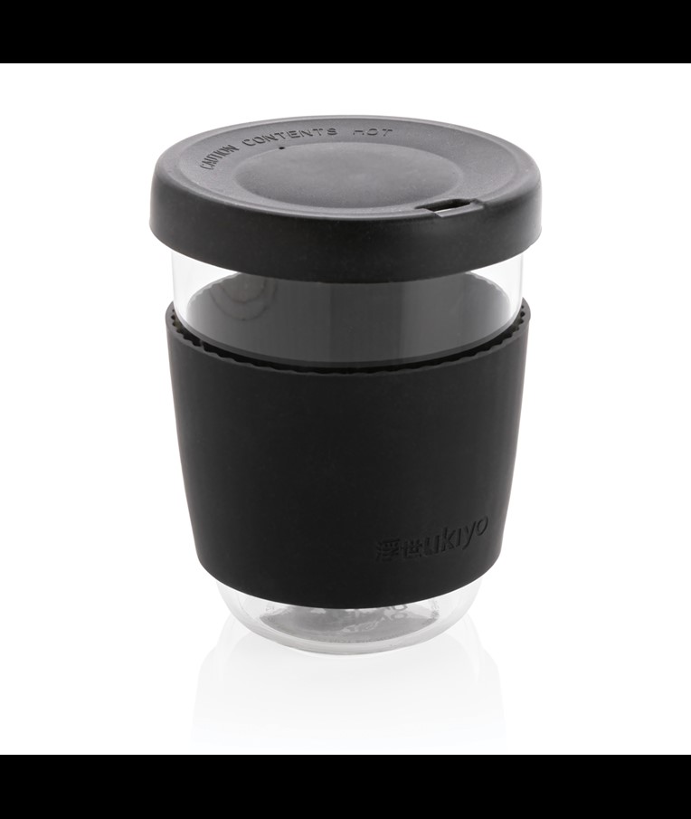 VASO DE BOROSILICATO UKIYO CON TAPA Y FUNDA DE SILICONA