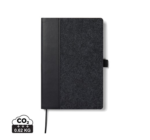 VINGA ALBON GRS RECYCLED FELT NOTEBOOK
