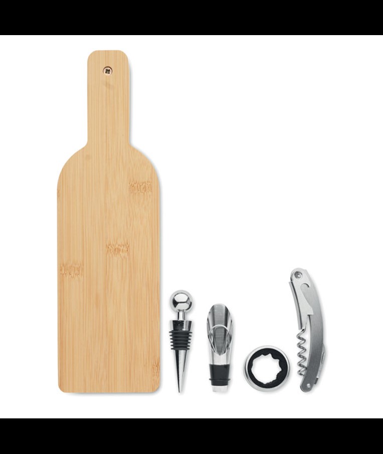 VINOVAULT SET - BOTTLE SHAPED WINE SET