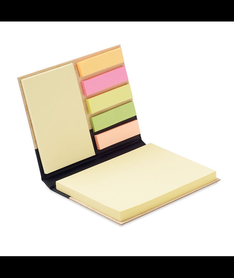 VISIONBAM - NOTAS ADHESIVAS EN FUNDA BAMBÚ