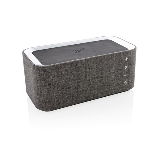 VOGUE WIRELESS-CHARGER LAUTSPRECHER, GRAU