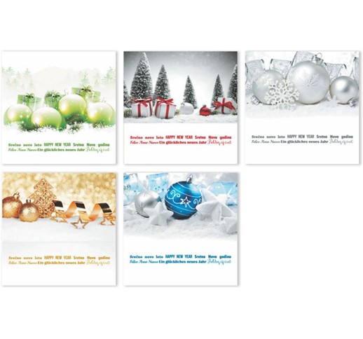 VOŠČILNICE KVADRATNE S KUVERTO