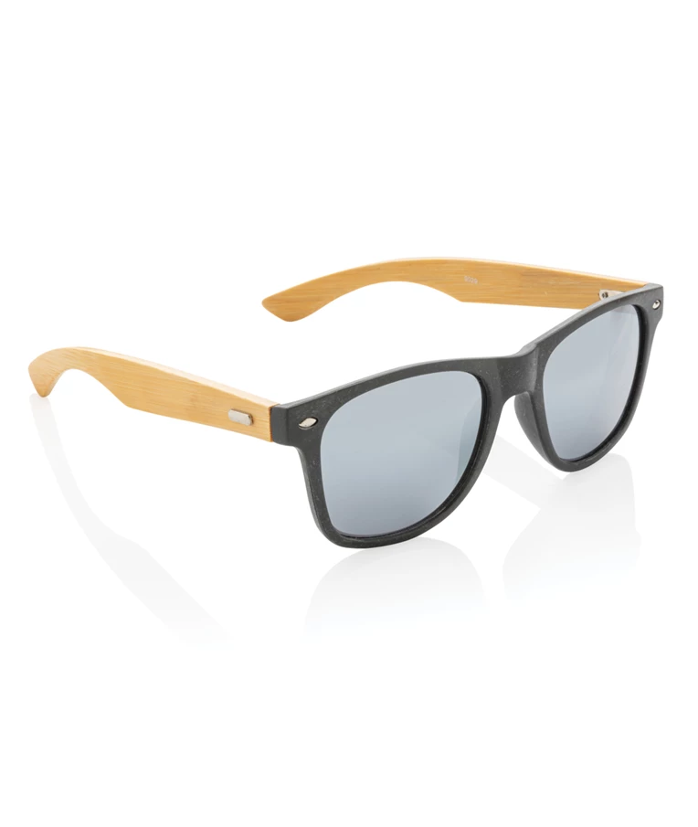 Natural Bamboo Sunglasses with Blue Polarized Lenses | Swell Vision