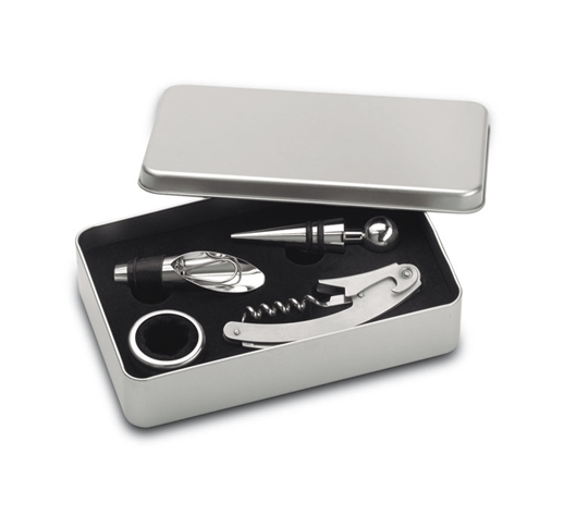 WINORY - SET DE VINO EN CAJA DE METAL