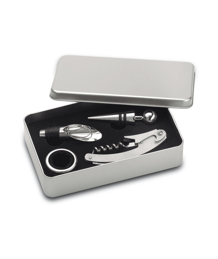 WINORY - SET DE VINO EN CAJA DE METAL