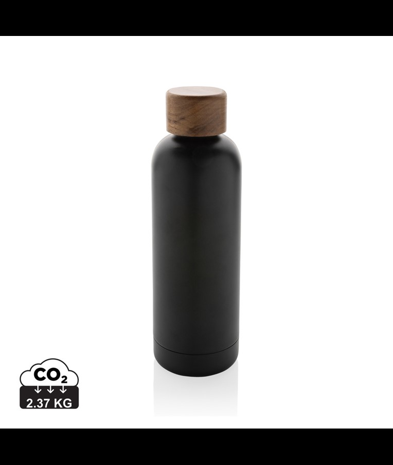 WOOD RCS CERTIFIED RECYCLED STAINLESS STEEL VACUUM BOTTLE