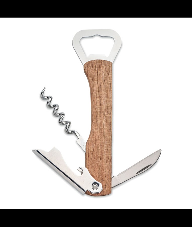 WOOL - 3 IN 1 BAMBOO BOTTLE OPENER