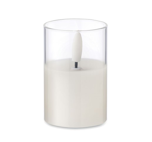 XANDLE - LED WAX CANDLE IN GLASS HOLDER