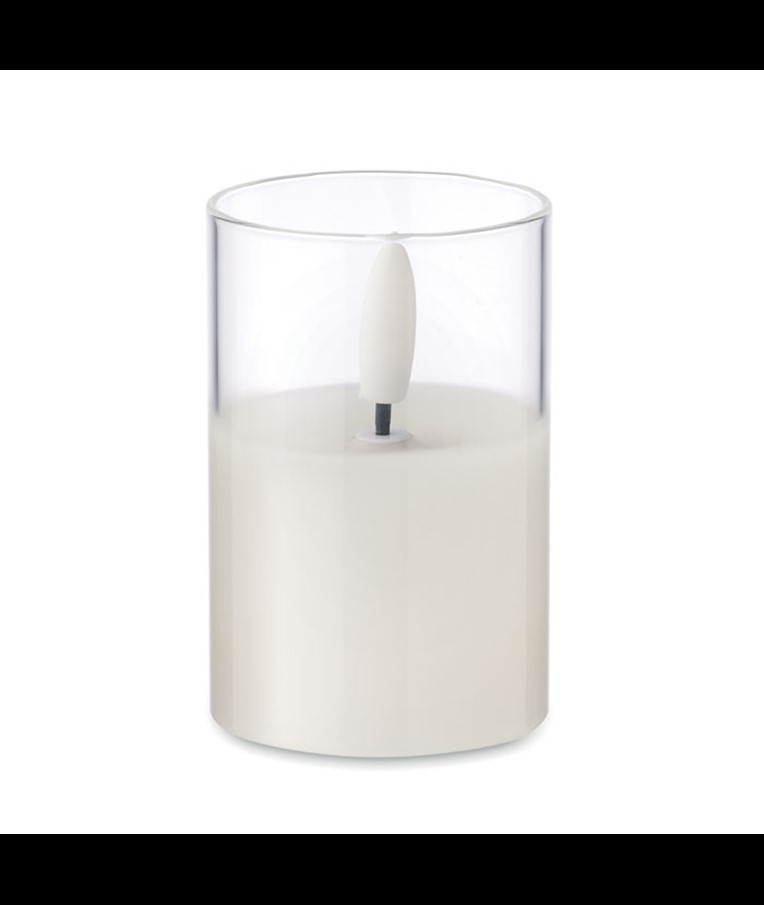 XANDLE - LED WAX CANDLE IN GLASS HOLDER