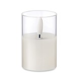 XANDLE - LED WAX CANDLE IN GLASS HOLDER